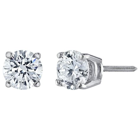 cheap 1 carat diamond earrings
